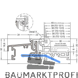 GUTMANN T�rschwelle WESER 96/32 TI L=6000 mm Alu silber eloxiert