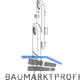 WINKHAUS Duofunktionselement DFE-P, Pendelvariante, silber