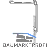 MACO MM Eckumlenkung senkrecht, ohne Zapfen, verl�ngerbar (222214)