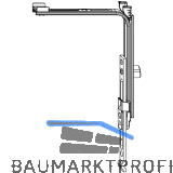 MACO MM Eckumlenkung senkrecht 1 VZ, verl�ngerbar (211976)