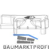 MACO MM Hebeteil PVC 12/20-13, ALUPLAST, rechts, silber (356323)