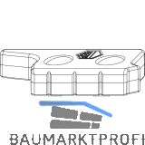 MACO MM Hebeteil Falzluft 12 mm Eurofalz 20 mm 9V silber rechts (356326)