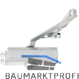 ECO T�rschlie�er TS 10, EN 2/3/4, Gest�nge, silber RAL 9006
