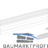 TERNO Glasklemmleisten-Set lang ESG/VSG 8-8,7 mm L=1000 mm silber