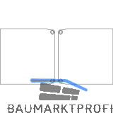 TERNO Abdeckkappen-Set 1358 zu Laufschiene 1359 Wand/Blende 1480 breit silber