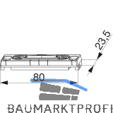 MACO Fallenschlie�teil B-TV einstellbar, PVC 12/20-13, KBE 70 AD, silber (35626)