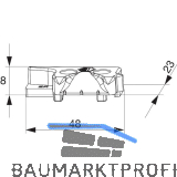 MACO MM Hebeteil PVC 12/20-13, GEALAN/IVAPER/K�MMERLING, rechts, silber (356397)