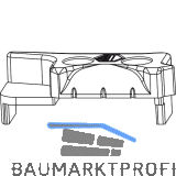 MACO MM Hebeteil f. gegen�berliegende Beschlagsnut, silber, links (355924)