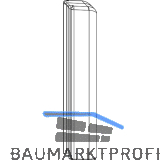 MACO Abdeckung Ecklagerband PVC, silber (360233)