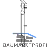 MACO Anpressverschluss verdeckt Rahmenteil Eurofalz 20 9V, grau (365160)