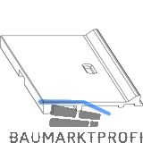 MACO Fiber-Therm Zwischenprofil mit Wasserschlitze B=115 mm L=6500 mm GFK silber