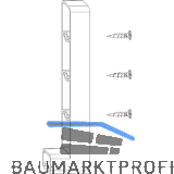 MACO HS Fl�gelpositionierer f�r Kunststoffprofile, silber (102949)