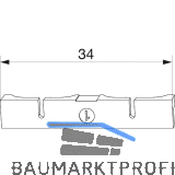 MACO-TRONIC Unterlage f�r Reedkontakt Typ 2, PVC, wei� (363183)