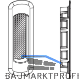 MACO HS Muschelgriff kurz 110 x 36 mm, Einlasstiefe 13 mm, Alu bronze (358343)