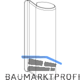 MACO Abdeckung Bandwinkel DTuni, verkehrswei� RAL 9016 (354669)