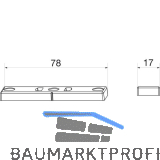 MACO Schlie�teil �ffnungsbegrenzung, f�r Kunststoff- und Aluprofile, silber