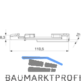 MACO Kippschlie�teil PVC 12/20-13, GEALAN/IVAPER, rechts, silber (33629)