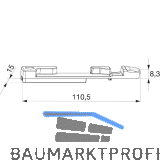 MACO Kippschlie�teil PVC 12/20-13, GEALAN/IVAPER, links, silber (33630)