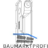 MACO Anpressverschluss, Fl�gel- und Rahmenteil PVC, silber (54783)