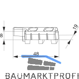 MACO MM Hebeteil PVC 12/20-13, HEROAL, rechts, silber (357393)
