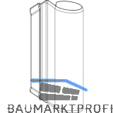 MACO Abdeckung Bandwinkel AS/PVC, perlhellgrau/silber RAL 9022 (43760)