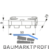 MACO Schlie�teil iS PVC 12/20-13, ALPHACAN/KBE/VEKA, silber (96883)