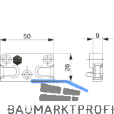 MACO Schlie�teil iS PVC 12/20- 9, EUROPEN/PRAMOS/VEKA, silber (96482)