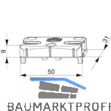 MACO Schlie�teil iS PVC 12/20-13, VEKA, silber (96884)