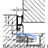 �berschlagdichtung ACF 5473 H, Kunststoff braun
