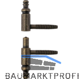 OTLAV Einbohrband Typ 190,Fl�gel+Rahmenteil,Band � 16mm,Stahl bronzef�rbig