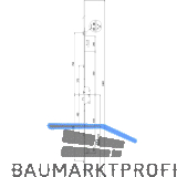 MACO Mehrfachverriegelungsschloss Z-TS 4B PZ92 VK 8 Stulp 16 mm DM 40 silber