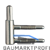 OTLAV Einbohrband Typ 100, Rahmenteil, Band � 15 mm, Stahl vernickelt