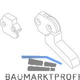 MACO RUSTICO Faltladenkupplung mit Hebel, Ladenabstand 25 mm, schwarz (13101)