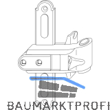 MACO RUSTICO Ladenkreuzband BLR gerade, verstellbar, schwarz (14384)