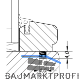 Glasleistendichtung AC 5587 D, Kunststoff braun