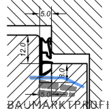 Fl�gelfalzdichtung ACF 5000 H, Kunststoff braun