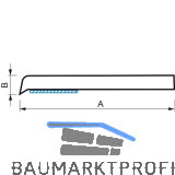 Flachleiste ohne Lippe 50mm selbstklebend, wei�