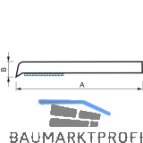 EXTE Flachleiste ohne Lippe 80mm selbstklebend, wei�