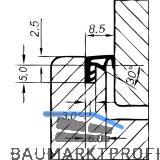 �berschlagdichtung ACF 5891, Kunststoff rustikalbraun