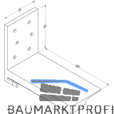 GUTMANN Schwellenhalter SH WESER 75TI Kunststoff schwarz links