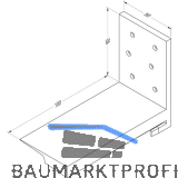 GUTMANN Schwellenhalter SH WESER 75TI Kunststoff schwarz rechts