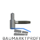 OTLAV Einbohrband Rahmenteil Typ 055, Band � 14 mm, Stahl vernickelt