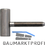 OTLAV Einbohrband Typ 100,Fl�gelteil,Band � 15mm,Stahl vernickelt matt