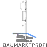 Schlie�blech f. Falle/Riegel, inkl. Magnet. zu STV FRA 4/18, links,verz. silber