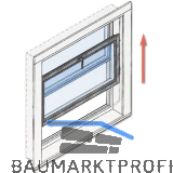 Vertikalschiebefensterbeschlag HAWA-Vertical 150/3 oder 150/5, Kunstst. braun
