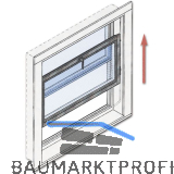 Vertikalschiebefensterbeschlag HAWA-Vertical 150/3 oder 150/5, Kunstst. wei�