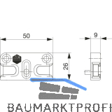 MACO Schlie�teil iS PVC 12/20-13, DIMEX/SCH�CO, silber (96688)