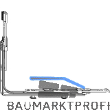 MACO MM Eckumlenkung variabel 1 iS waagrecht verl�ngerbar silber (222206)