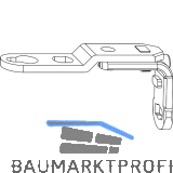 MACO MM Drehbandarm AS/PVC/DTuni f�r Dreh-Kippbandstulp 120 kg, silber (202271)