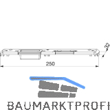 Fallen- und Riegelschlie�teil Beschlagsnut gegen�ber f. E�, rechts, (209104)